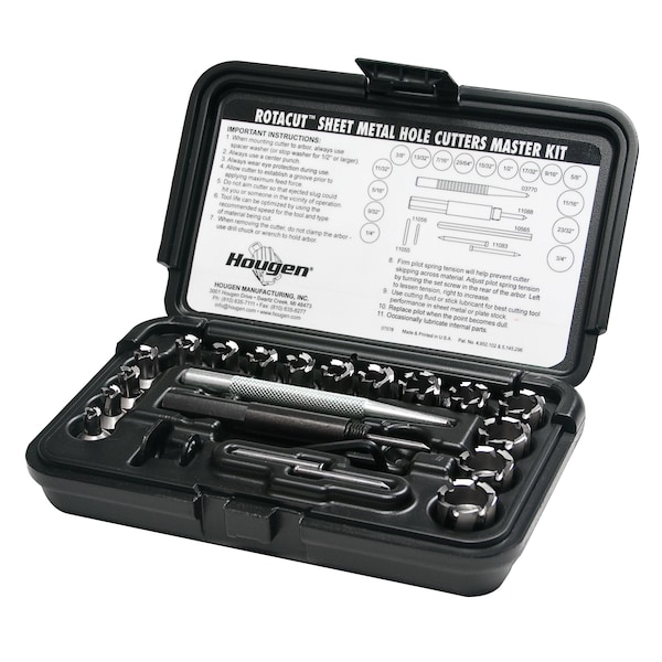 RotaCut Hole Cutter Master Kit Fractional, 12 pack